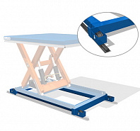 База для перемещения подъемного стола по рельсам